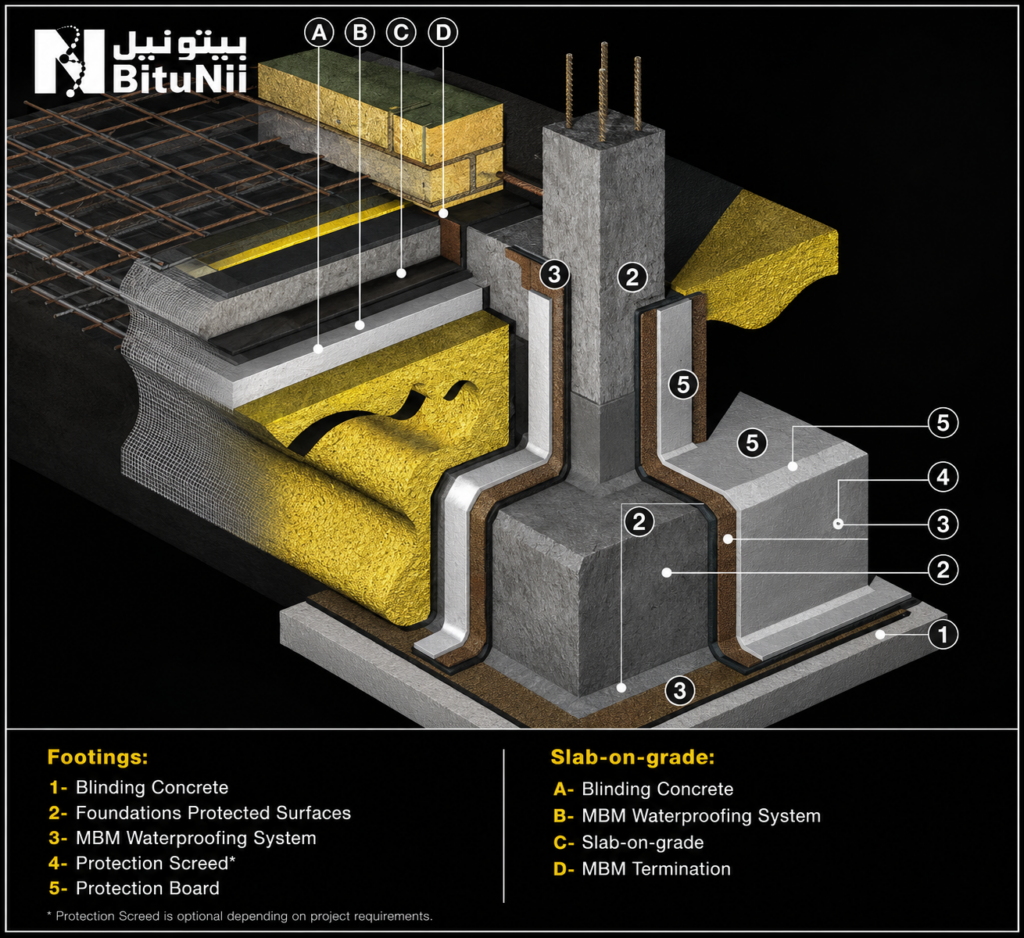 Footings & Slab-on-Grade - Sites Close To Water-Table